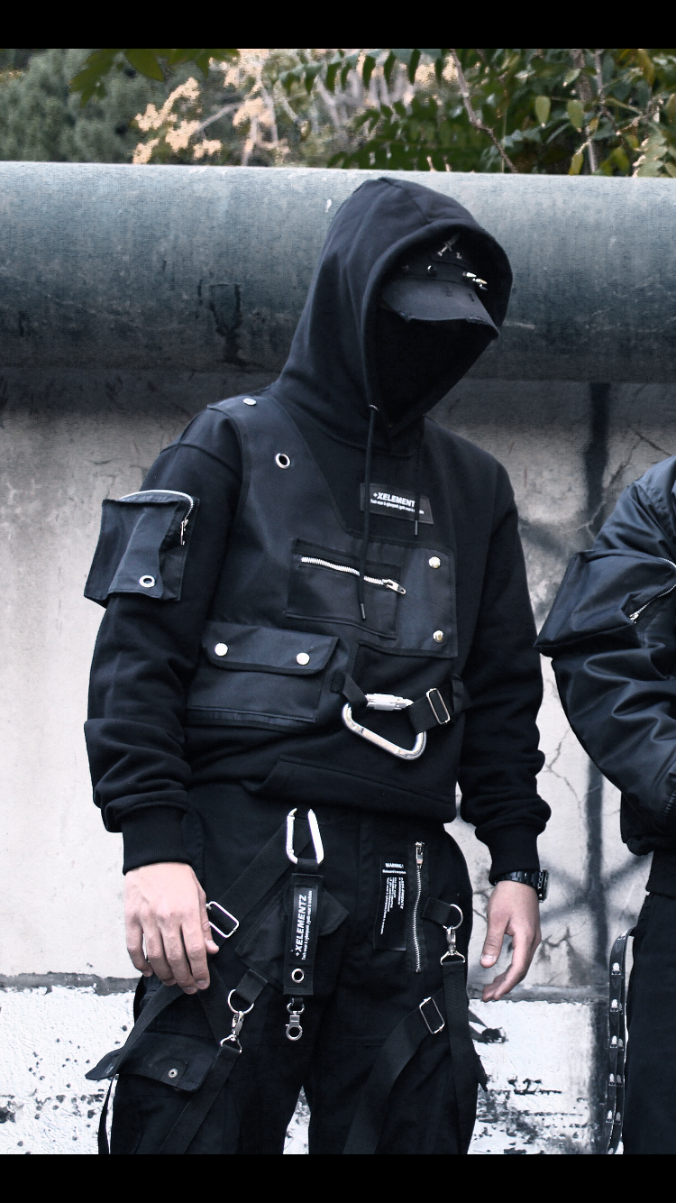 Carabined hoodie #tech-wear #gothic-wear #cyberpunk